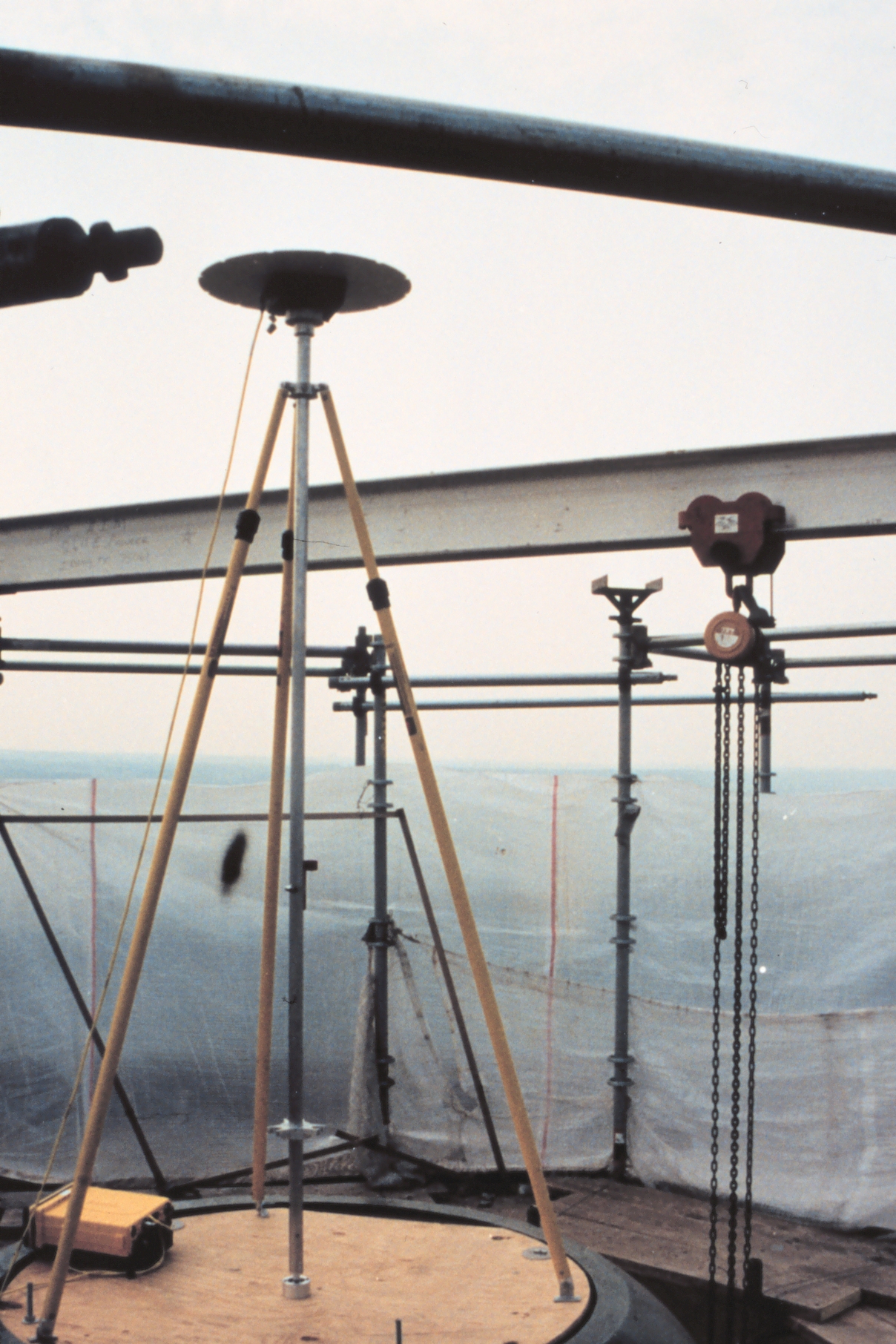 A GPS receiver set up atop the U