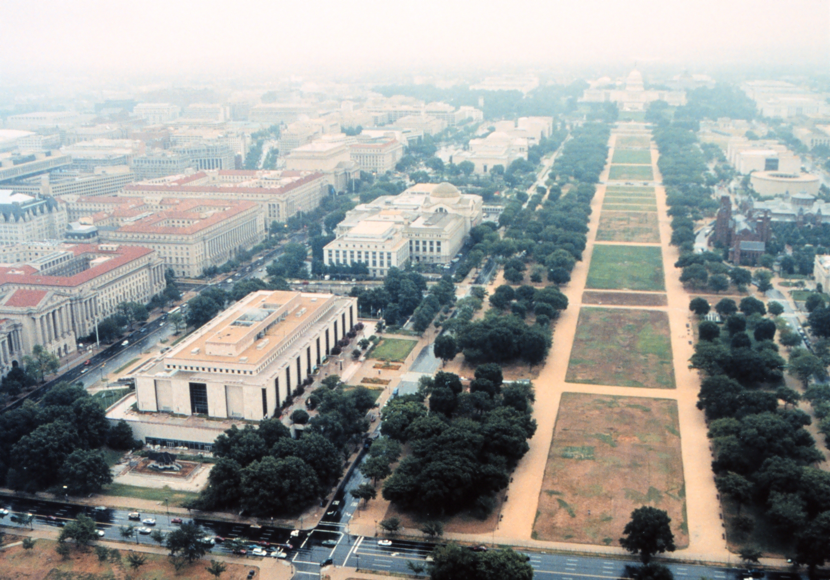 View looking ENE from the top of the Washington Monument