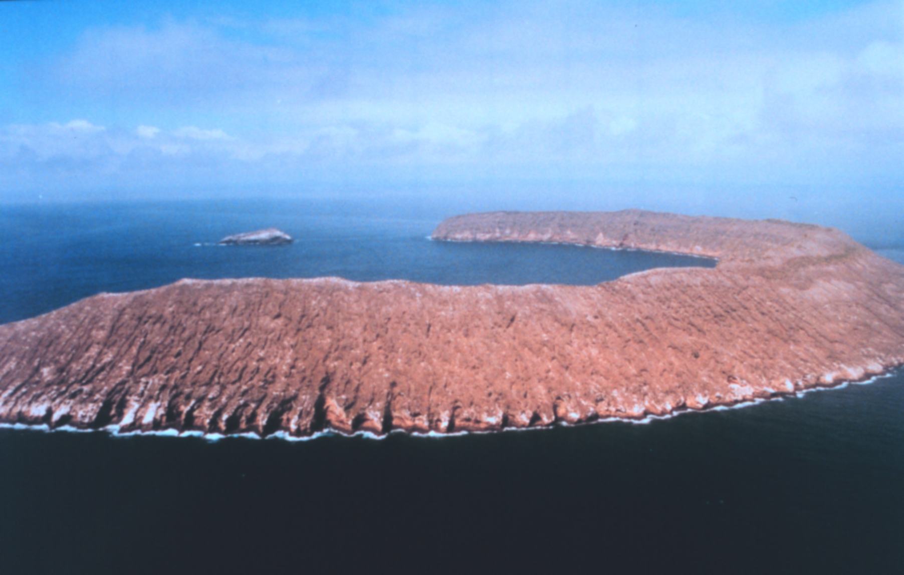 Half rim of volcanic crater