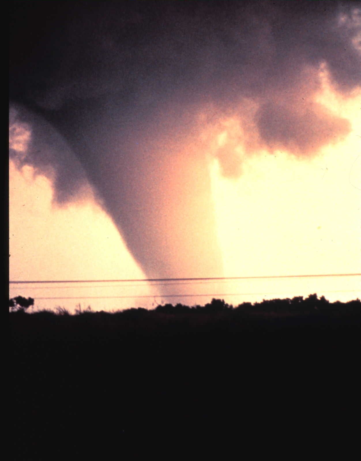 The first tornado captured by the NSSL doppler radar and NSSL chase personnel