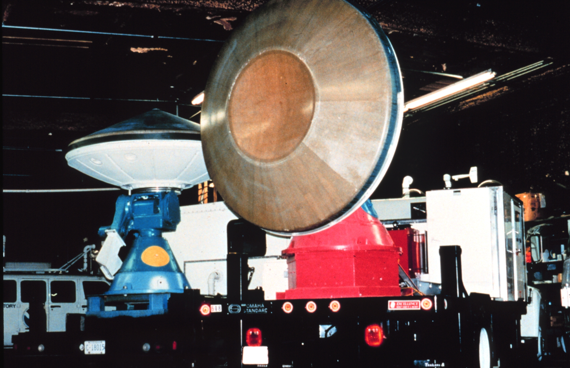 NSSL/University of Oklahoma mobile radar trucks for storm chasing