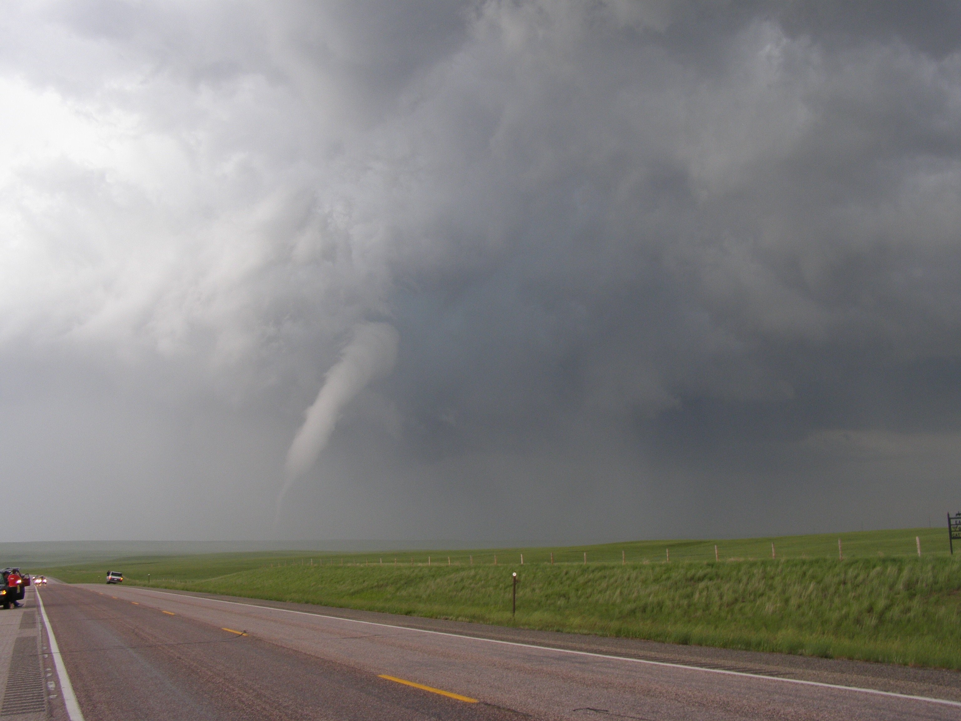 VORTEX2 intercepts a tornado in SE Wyoming on June 5, 2009