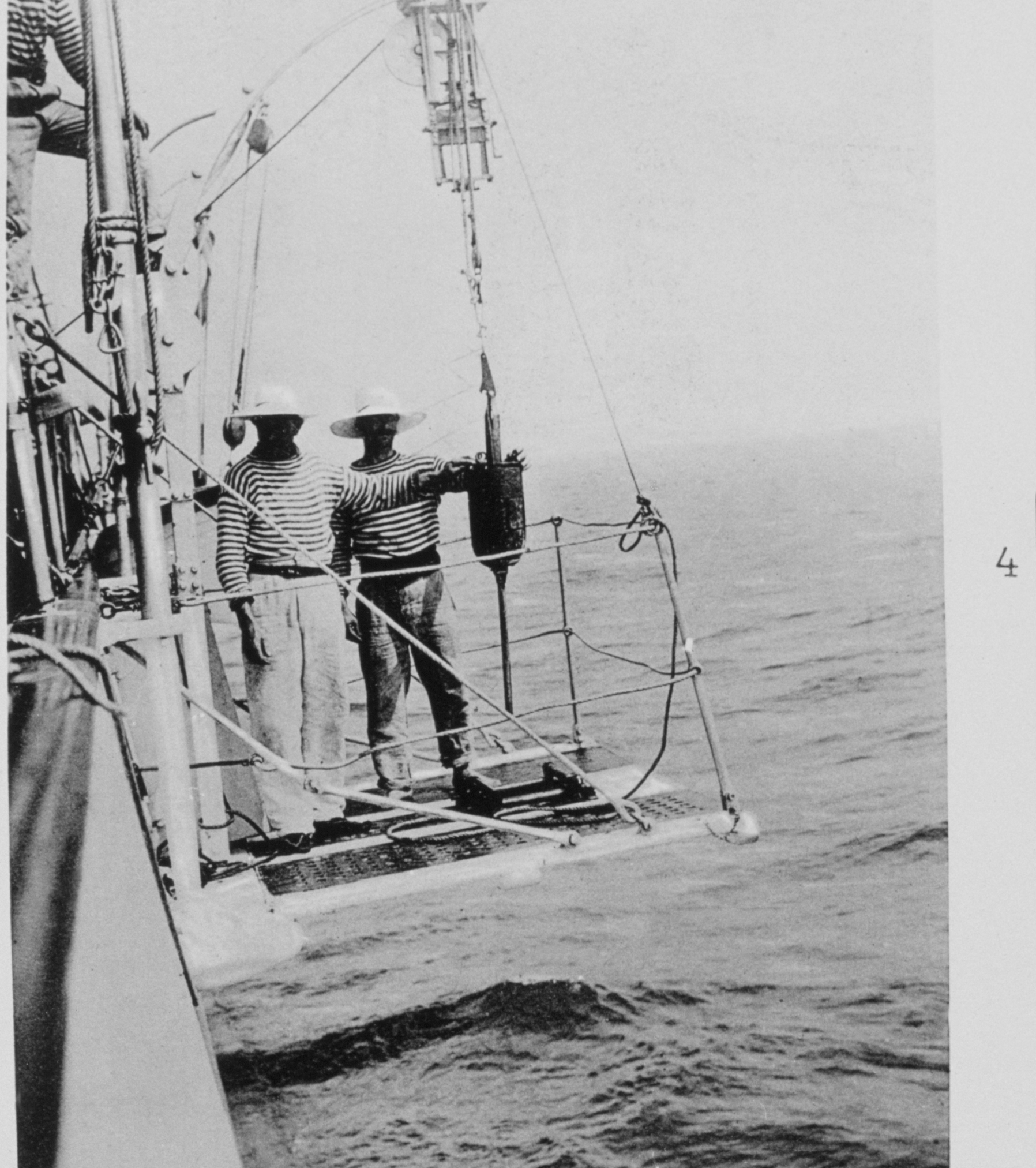 A Buchanan tube sounder with its weights ready for deployment