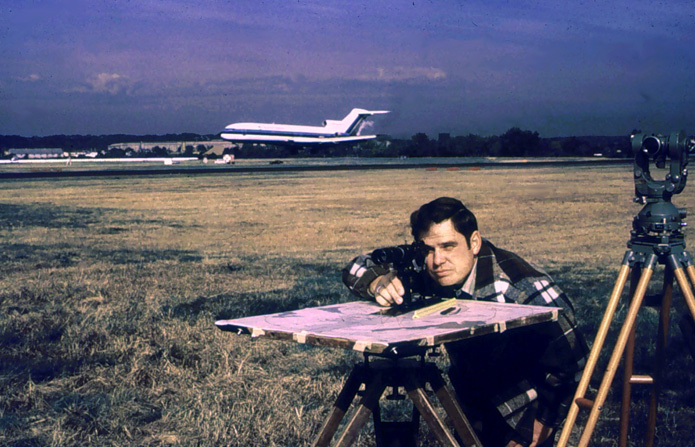 Plane table work with airport survey