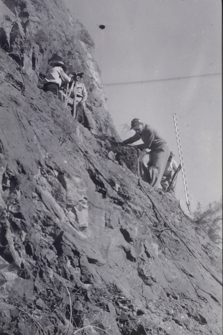 Leveling on the low line at Hoover Dam