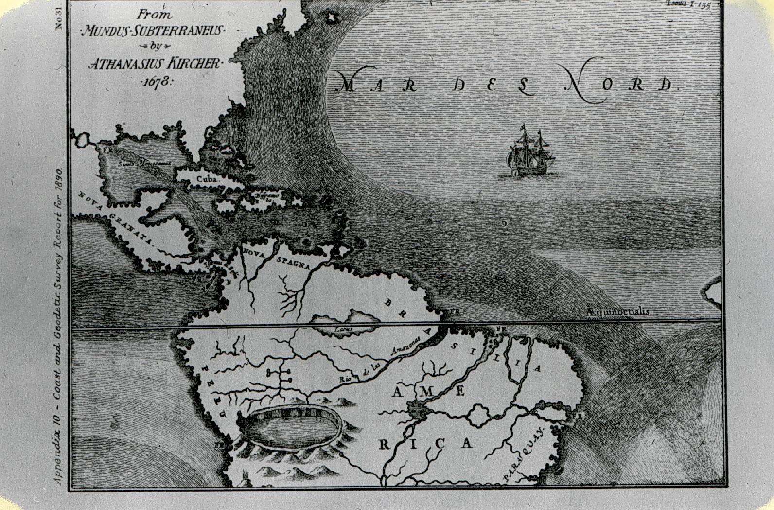 The Gulf Stream by Athanasius Kircher
