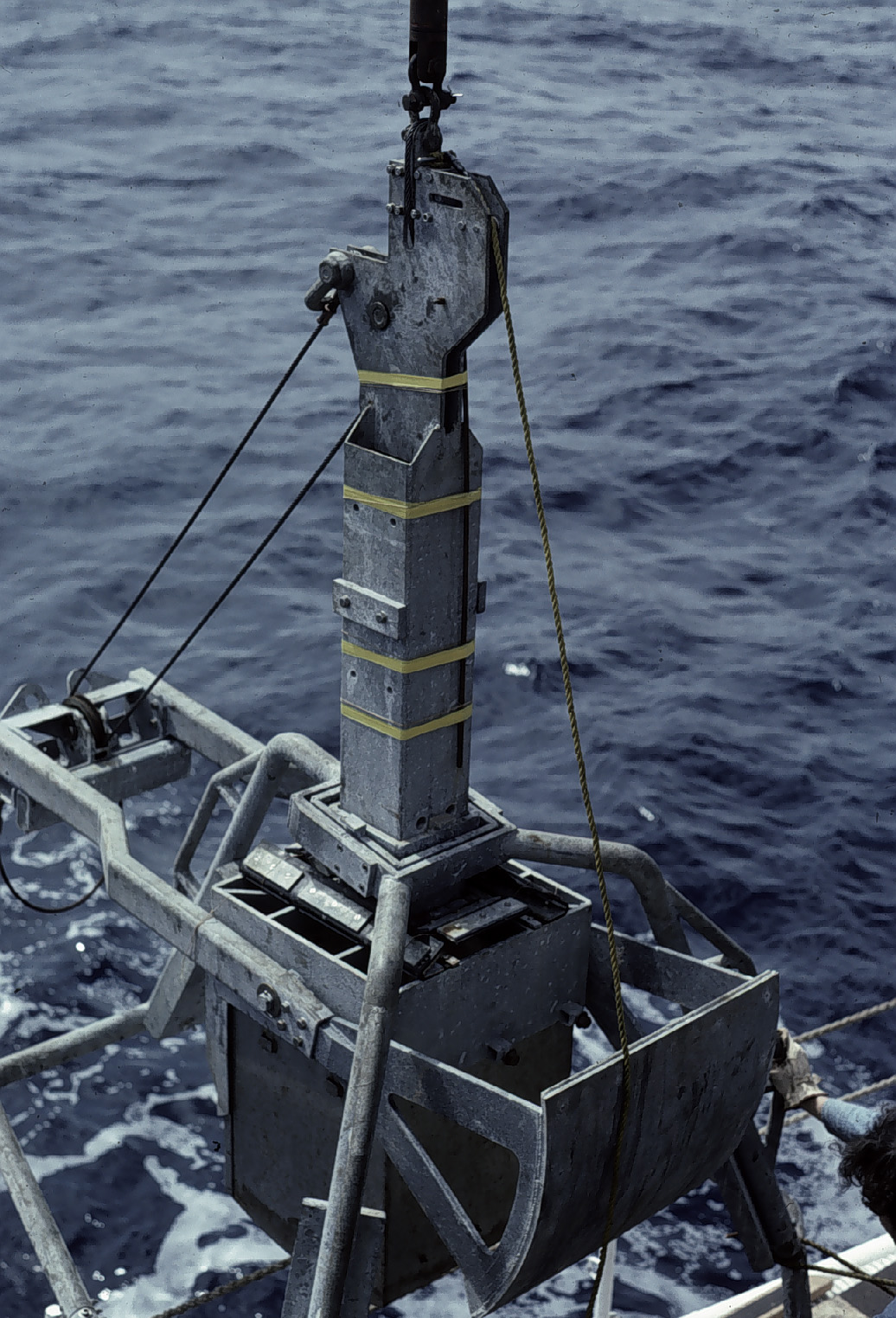 Box coring operations during DOMES project