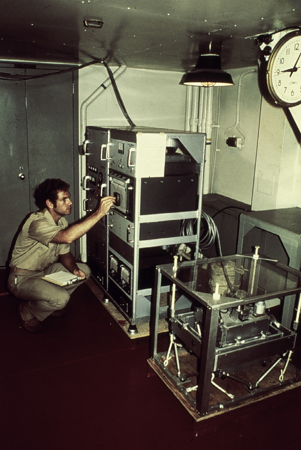 Underway gravity meter installed on SURVEYOR