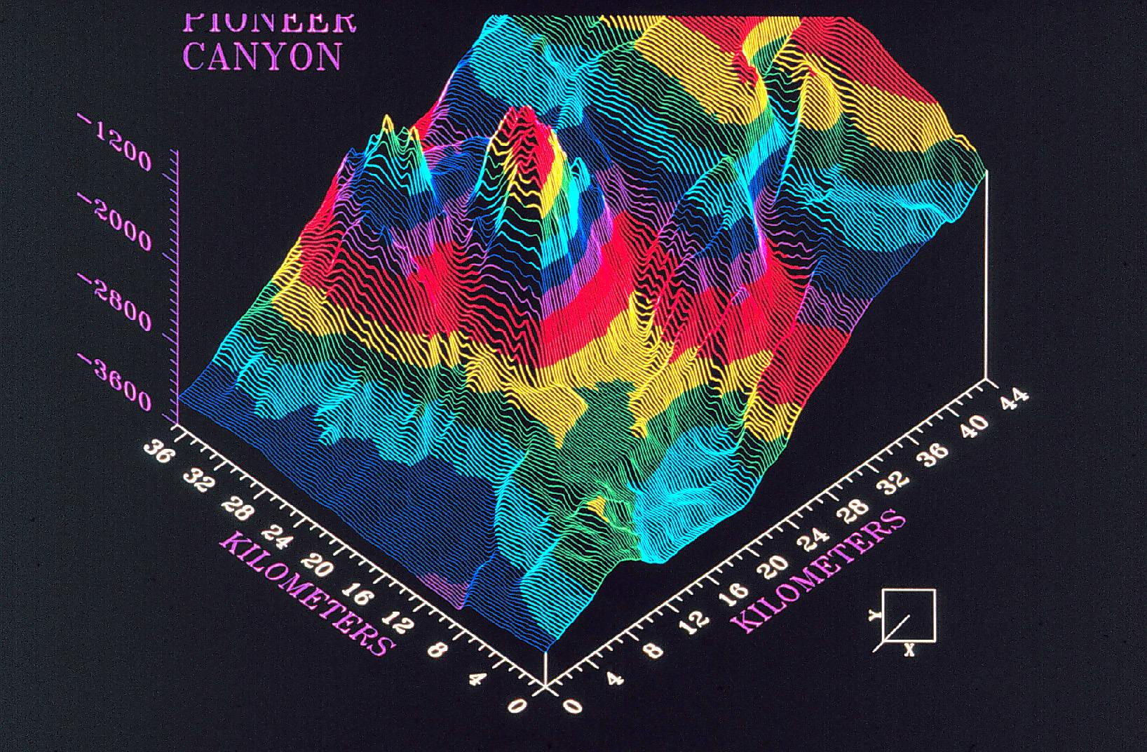 3-D image from NOAA Exclusive Economic Zone Mapping Project