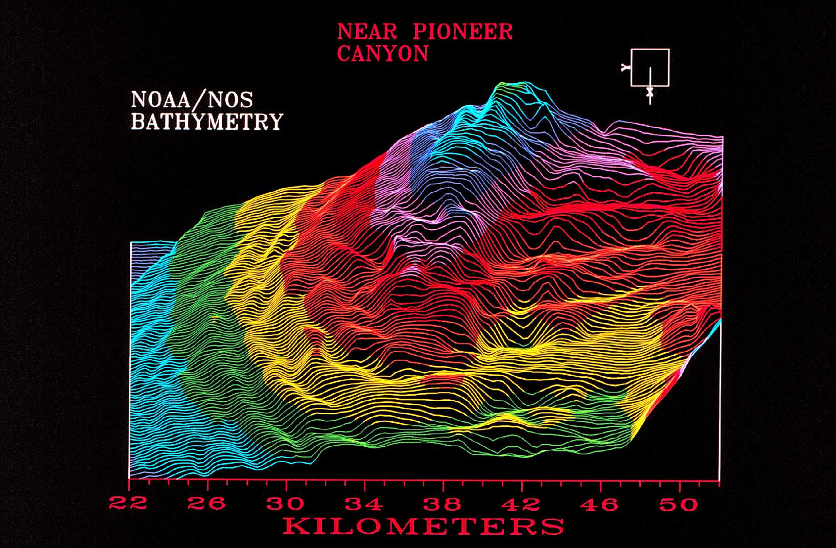 3-D image from NOAA Exclusive Economic Zone Mapping Project