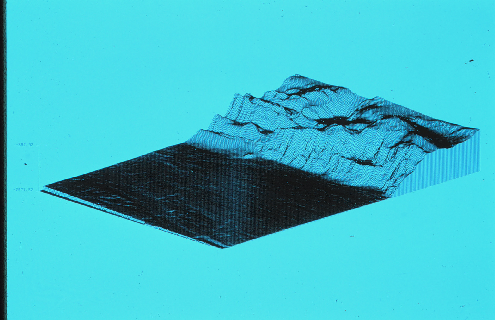 3-D image from NOAA Exclusive Economic Zone Mapping Project