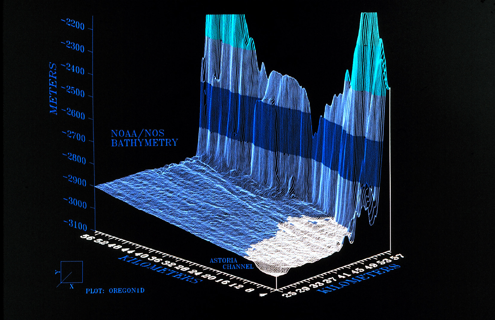 3-D image from NOAA Exclusive Economic Zone Mapping Project