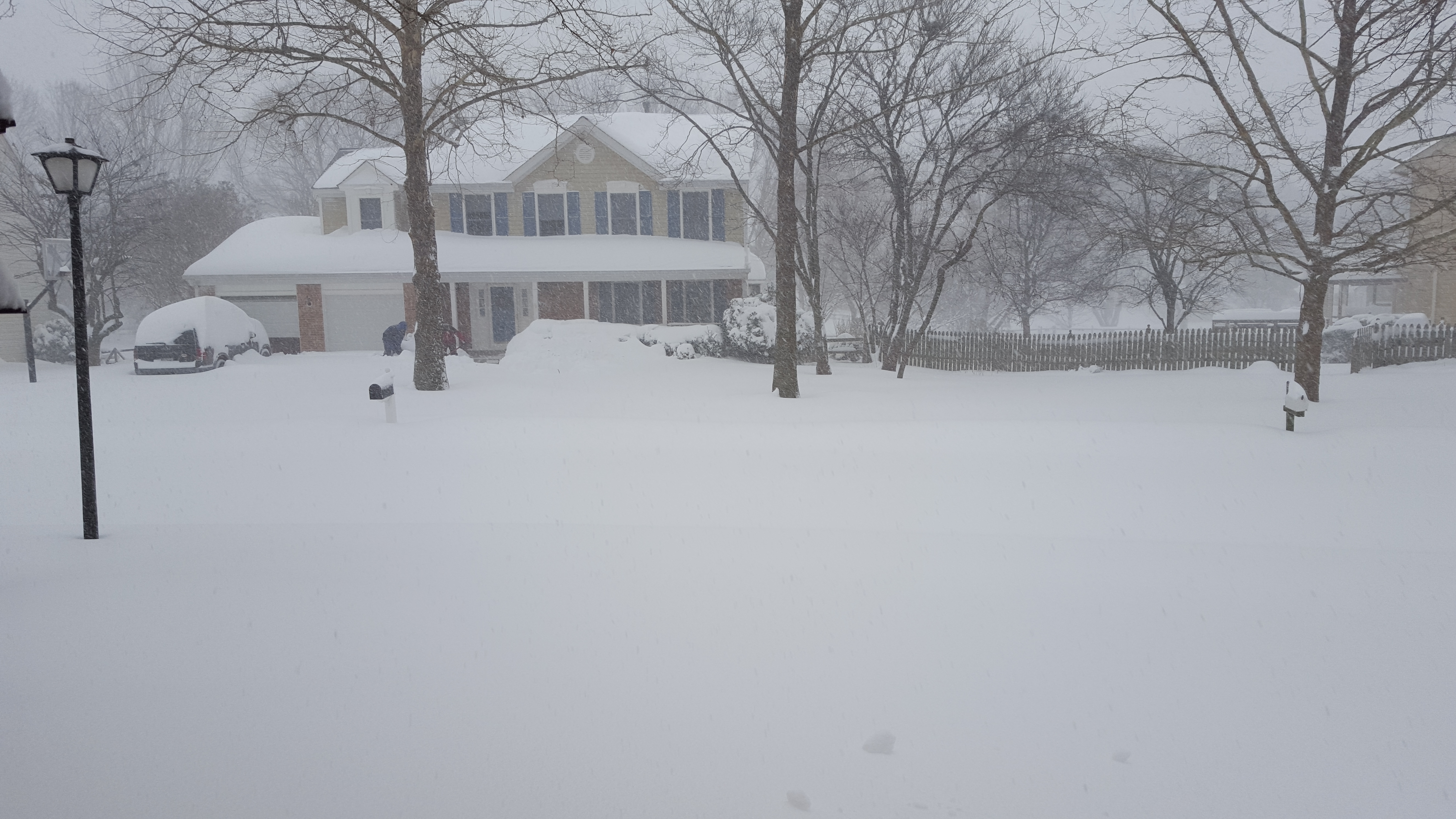 Snowy scene in the Washington, D