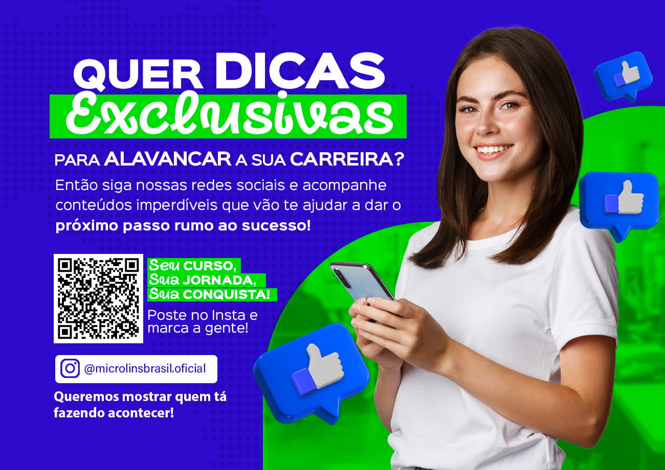 Tela de Login - Microlins - Redes Sociais