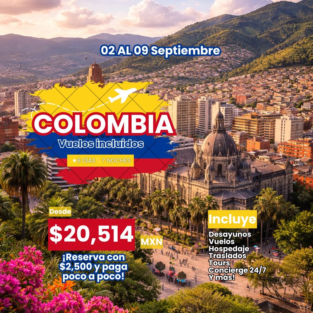 ¡VIVE UNA EXPERIENCIA INOLVIDABLE EN COLOMBIA! ✨