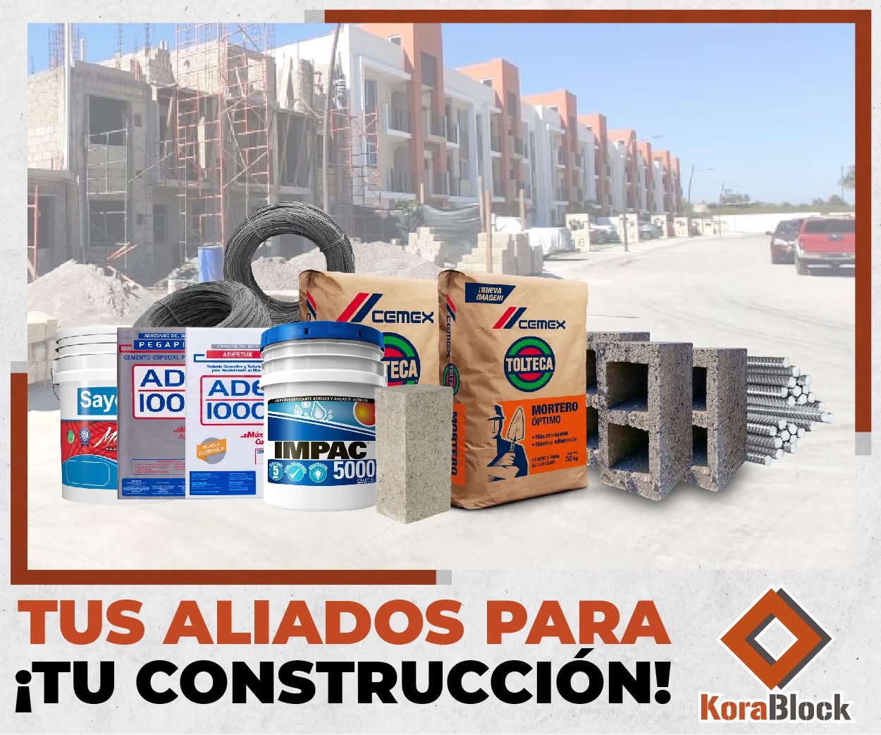 Todo para tu obra en un solo lugar - koraBlock Pre fabricados