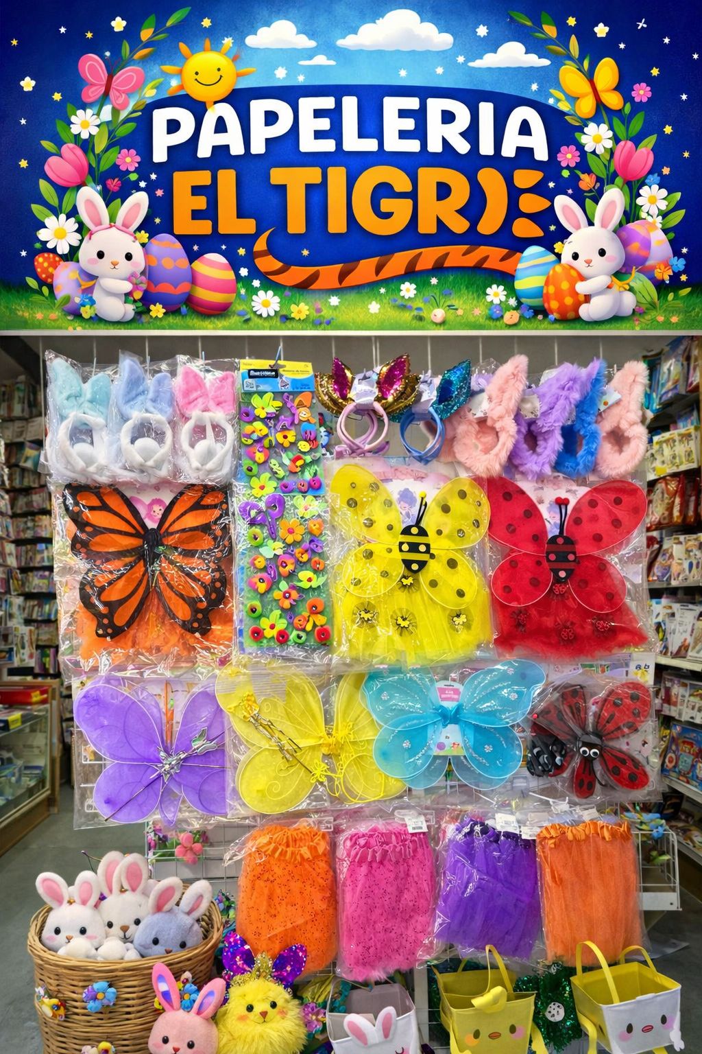 La primavera y la Pascua ya llegaron a Papelería El Tigre!
