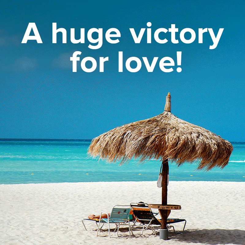 Aruba said yes to civil unions! Share this victory.