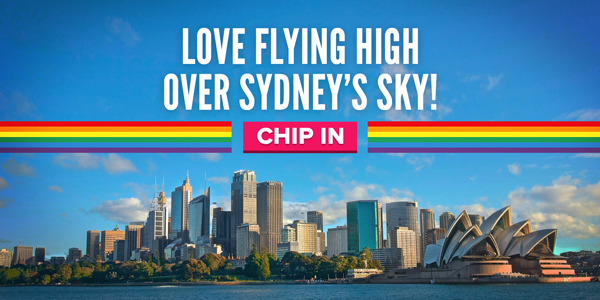 Love flying high over Sydney's sky! CHIP IN