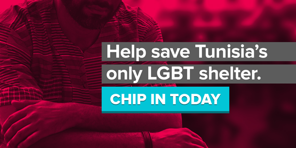 Help save Tunisia's only LGBT shelter. Chip in today.