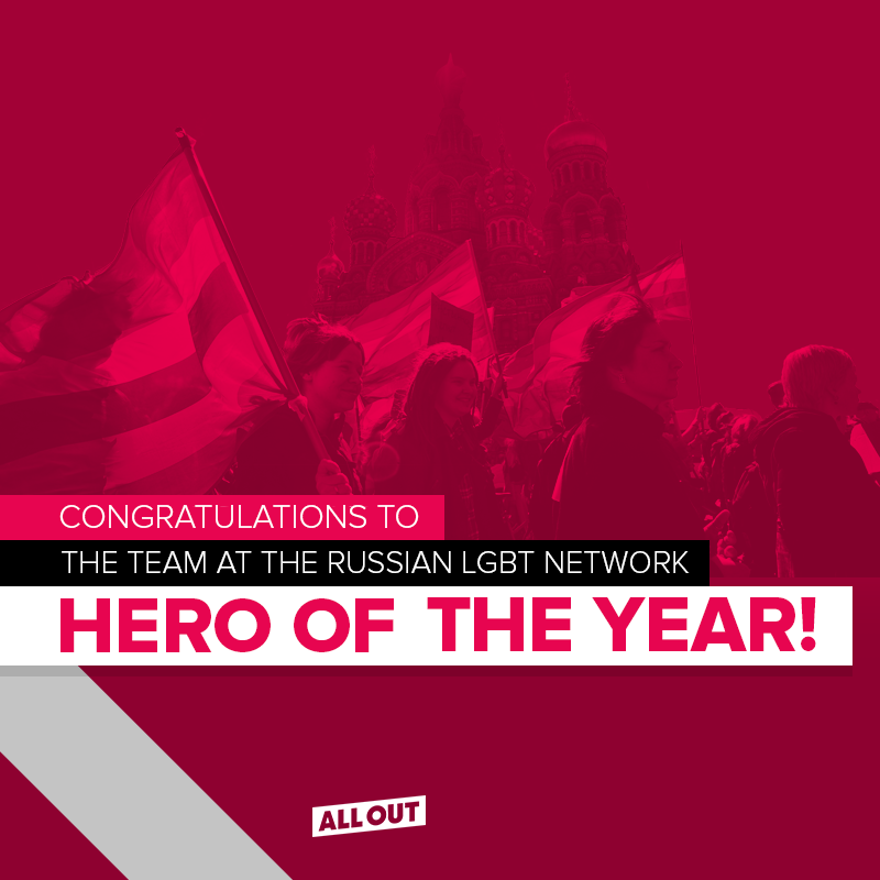 Congratulations to the team at the Russian LGBT Network
