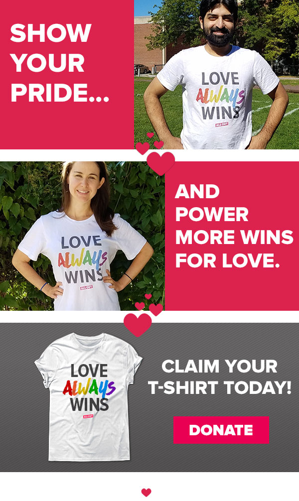 Show your pride and power more wins for love.
