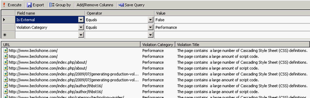 IIS SEO - Query Capabilities