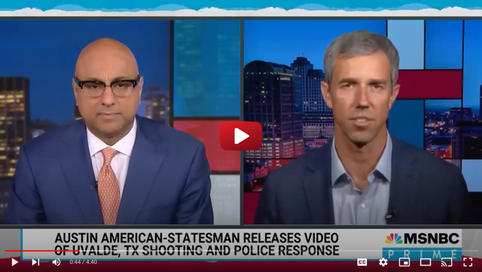 Beto O'Rourke on MSNBC.
