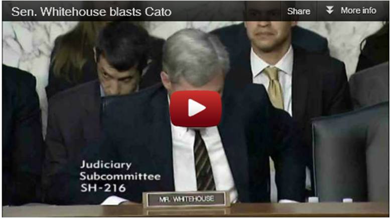 Sen. Whitehouse blasts right-wing Cato