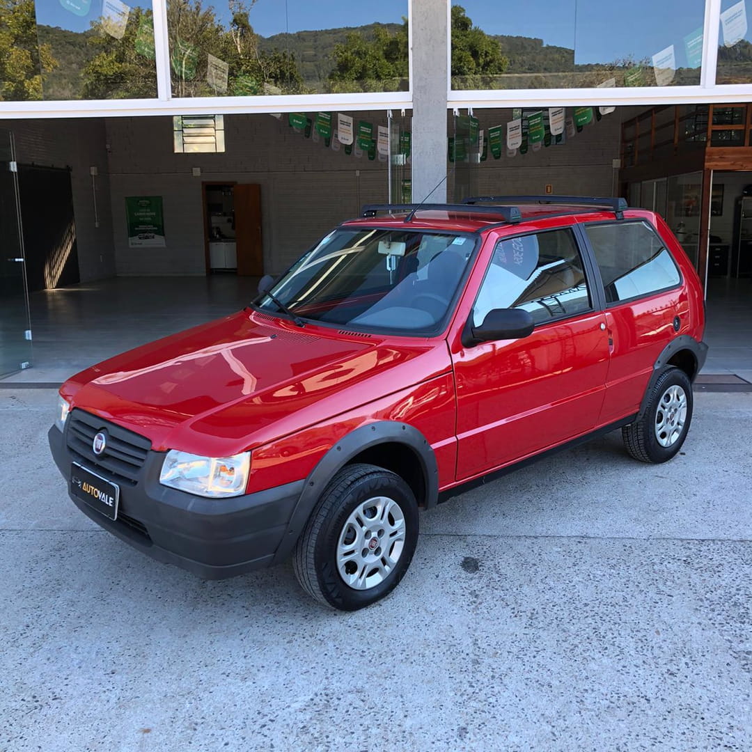 FIAT - UNO MILLE WAY ECON - 2011/2012 - VERMELHO - R$ 21.990,00 - AutoVale
