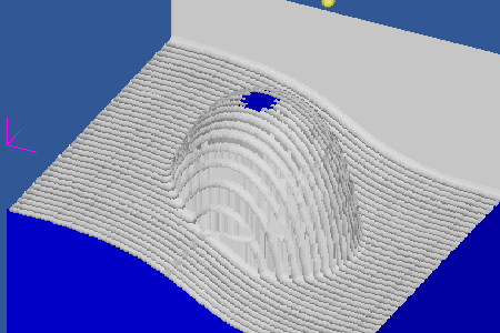 Cut Simulation of 3D Roughing