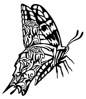 free dxf file butterfly