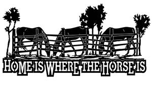 free dxf file home horse sign