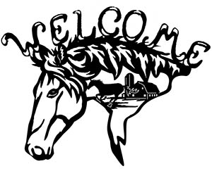 free dxf file welcome horse head