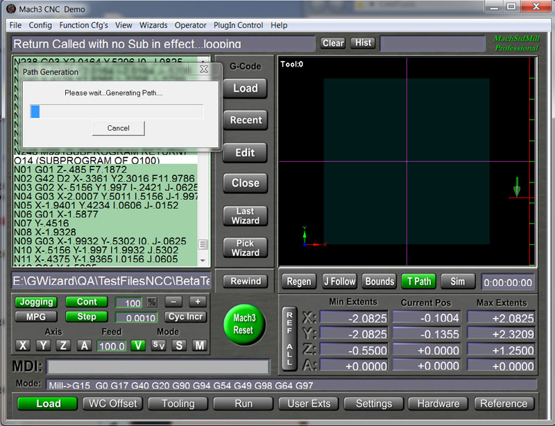 Mach3 in an infinite loop