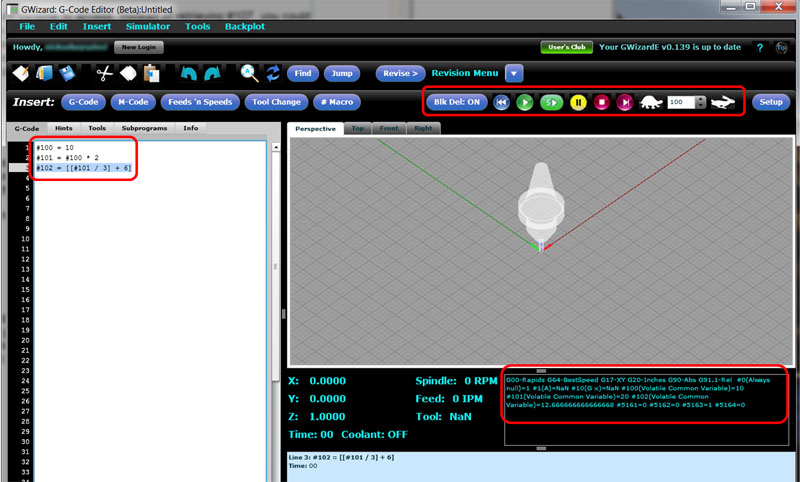 Macro variable and expression debugging