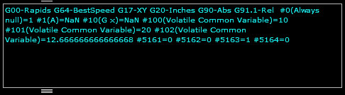 Macro variable values
