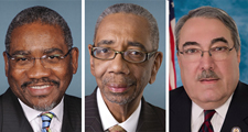 Black Congressmen Gregory Meeks, Bobby Rush, and G.K. Butterfield