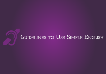 Guidelines to Use Simple English