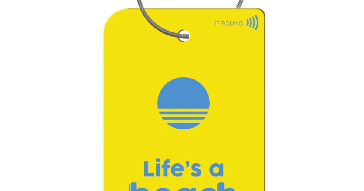 eTukuri Products retreev SMART Tag Life's a Beach
