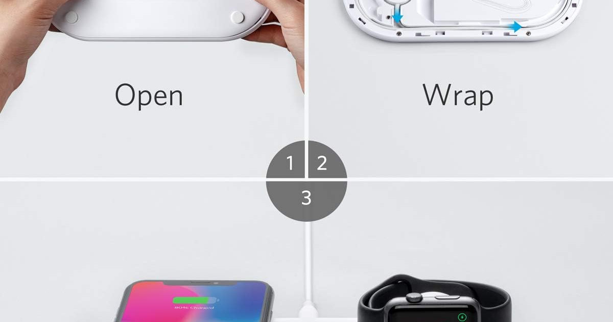 eTukuri Products Anker Wireless Charging Station, 2 in 1 PowerWave+