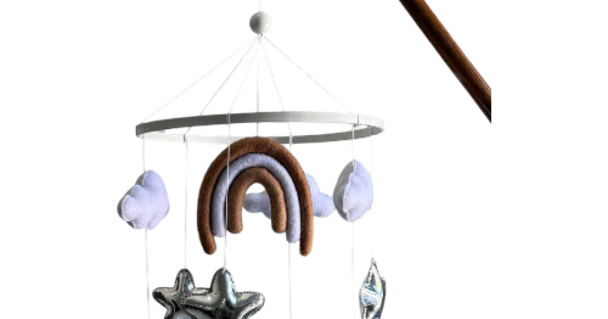 eTukuri Products Baby Crib Mobile (Clouds, Stars & Rainbow)
