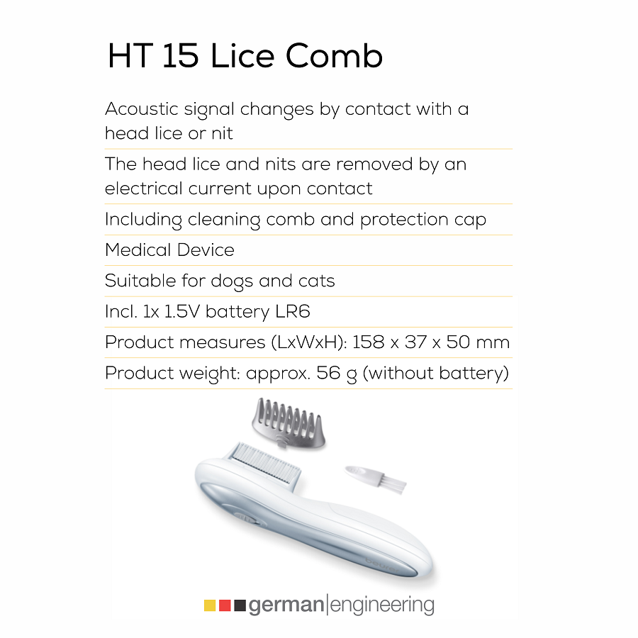 eTukuri Products Beurer Lice Comb HT15