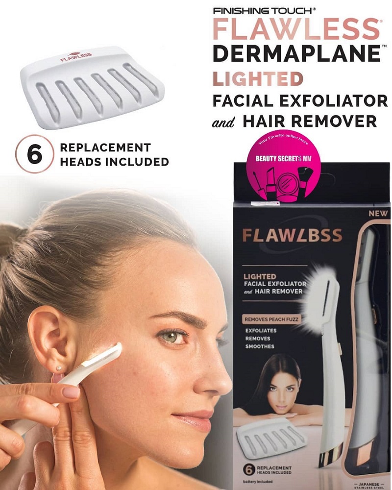 eTukuri Products Lighted Facial Exfoliator And Hair Remover