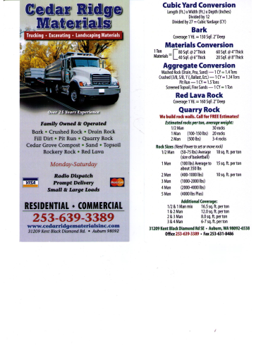 Cedar Ridge Materials Inc Logo