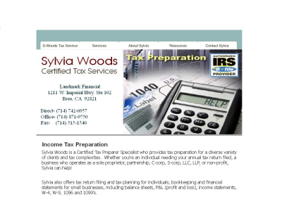 Slyvia Woods Certified Tax Services Logo