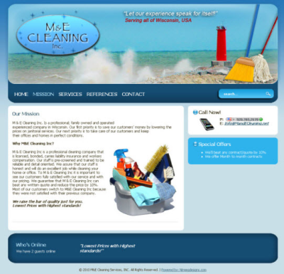 M &amp; E Cleaning Inc. Logo