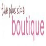 The Plus Size Boutique Logo