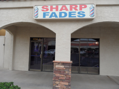 Sharp Fades Barber Shop Logo