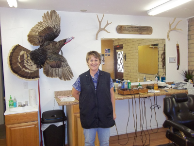 A J Barber Shop Logo